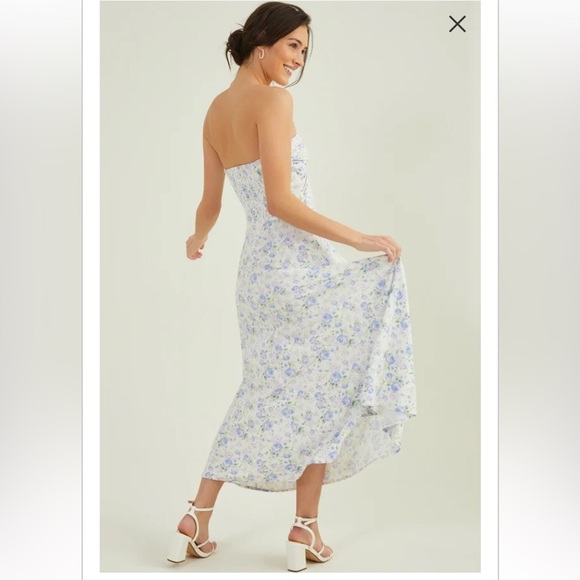 New with tags altard state holly linen strapless dress - Picture 3 of 4